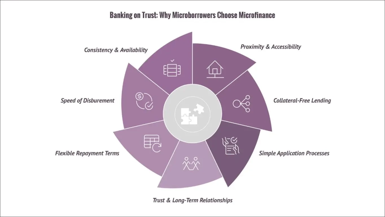 Why Microfinance is Essential: Understanding Borrower Choice in Financial Inclusion