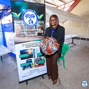 Guilgal showcasing its clean cookstove solutions at a local fair in the DRC